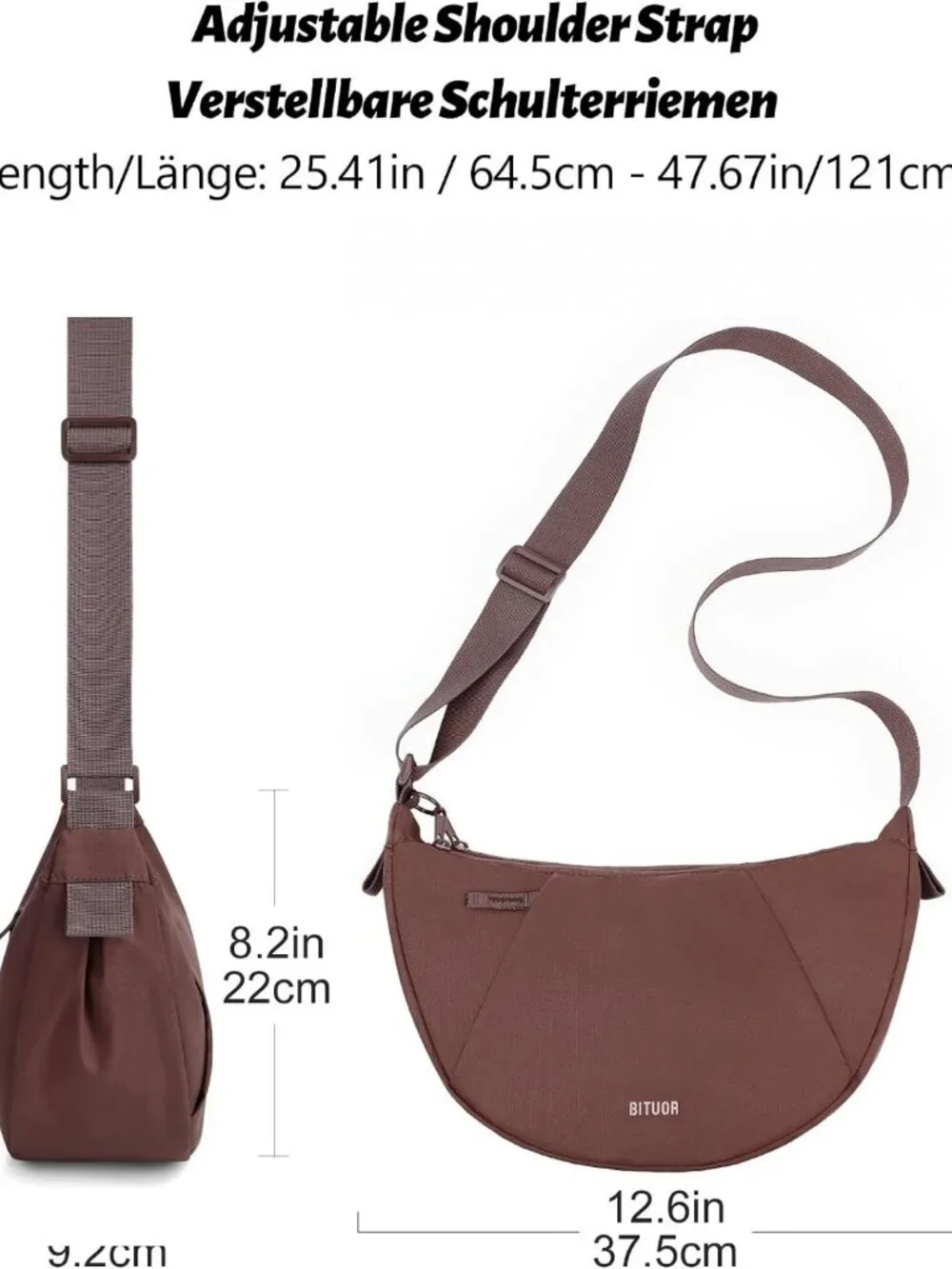 Stylish Anti-Theft Crossbody Bag for Women | Waterproof Hobo Purse with Hidden